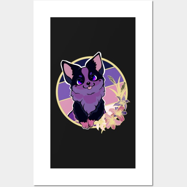 Alt Asexual Spec corgi Wall Art by ThBlkBirdDaliah